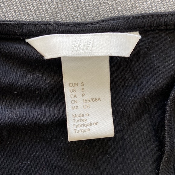 Black H&M top with Dantelle chest, size S - Picture 3 of 3